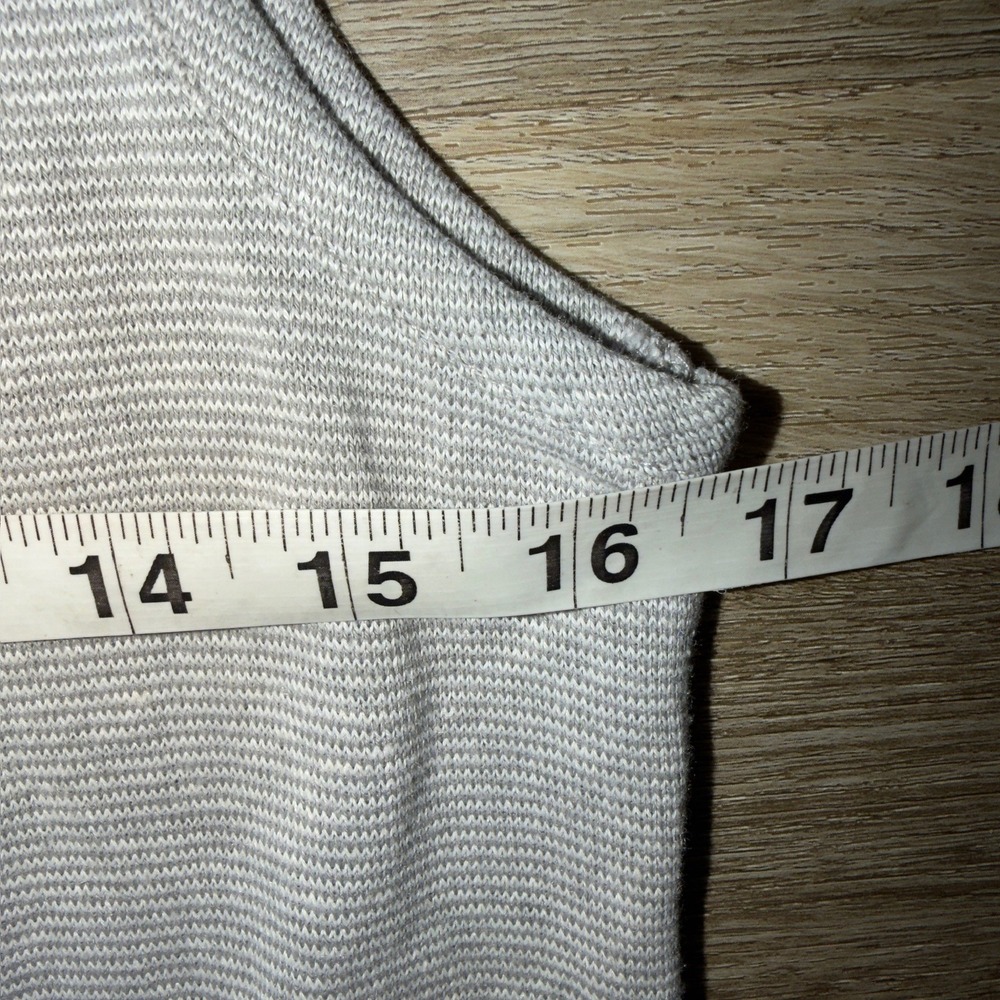 Prana Women Grey Striped Hemp Blend Sleeveless Romper W31202002 Small - Picture 2 of 9